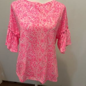 Lily Pulitzer medium pink print top